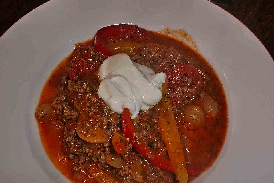 Paprikatopf mit Joghurt Paprikatopf mit Joghurt