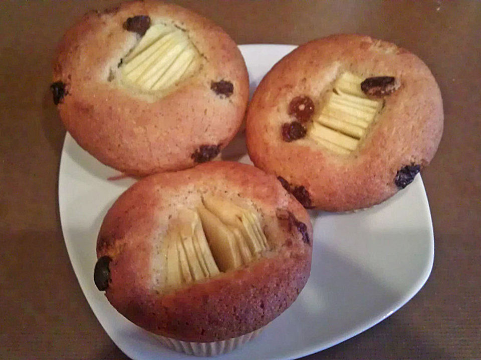 Apfel-Rosinen-Muffins von Vicolino | Chefkoch