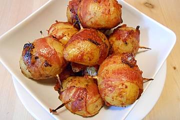 Gegrillte Barbecue-Speck-Kartoffeln
