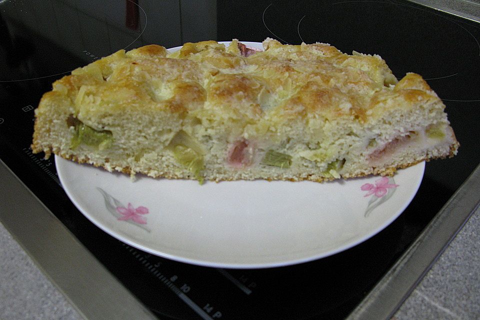 Versunkener Rhabarberkuchen