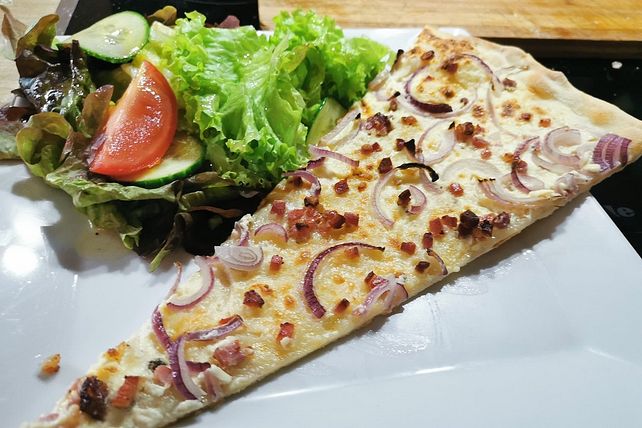 Elsässer Flammkuchen von groddegiex| Chefkoch