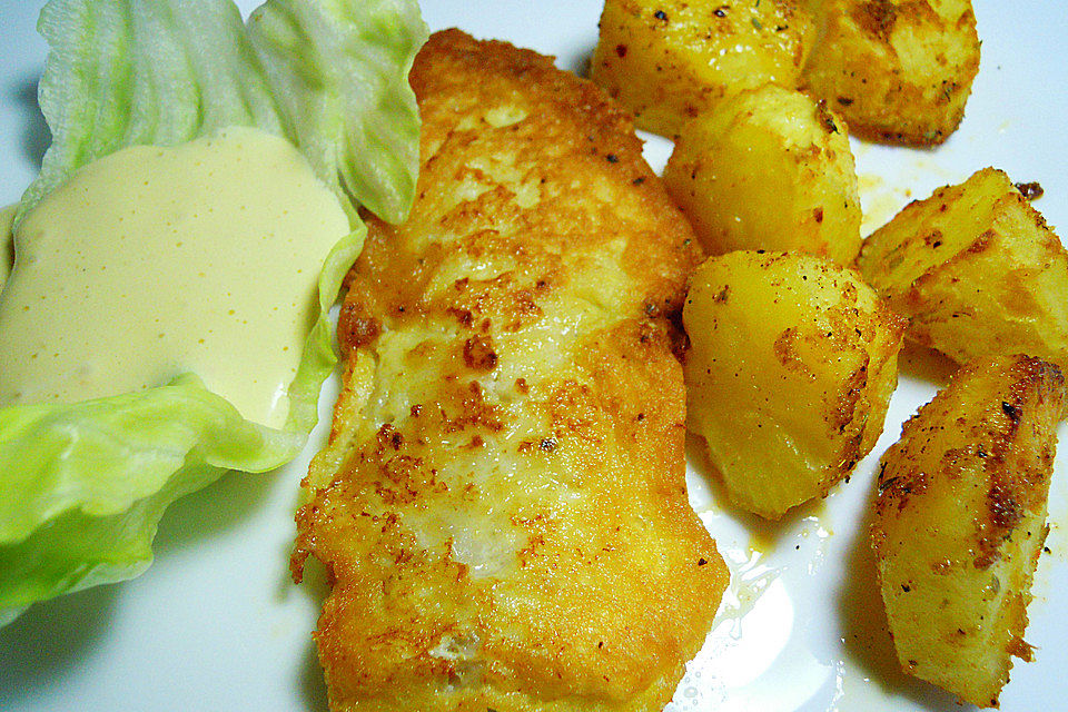 Seelachsfilet mit Orangen-Aioli