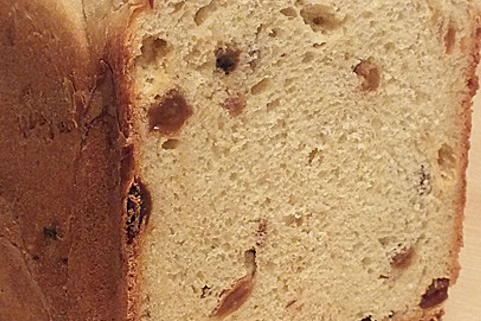 Milchbrot mit Rosinen