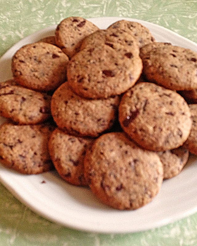 Dinkel-Schoko Cookies