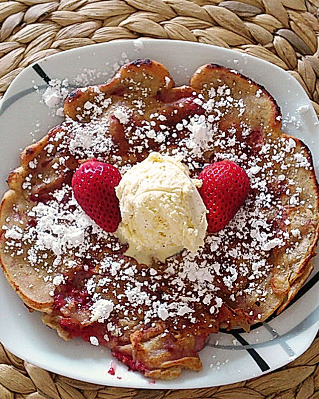 Süße Zwischenmahlzeit - Erdbeerpfannkuchen