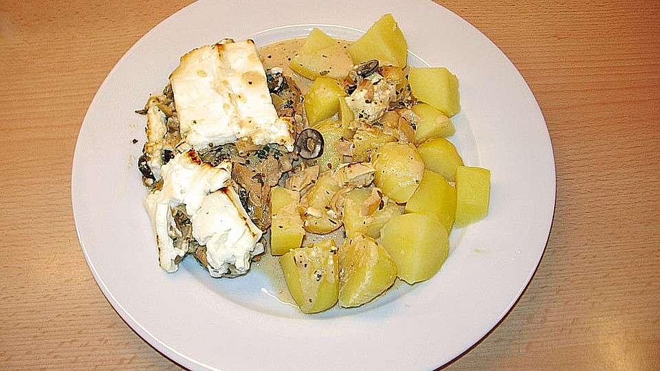 Schnitzel Mit Schafskase Mediterran Von Tm1969 Chefkoch 