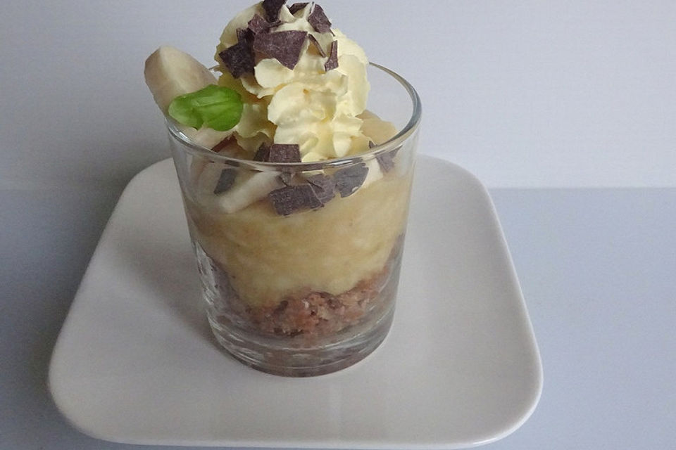 Banoffee Dessert auf Oreokrümelchen