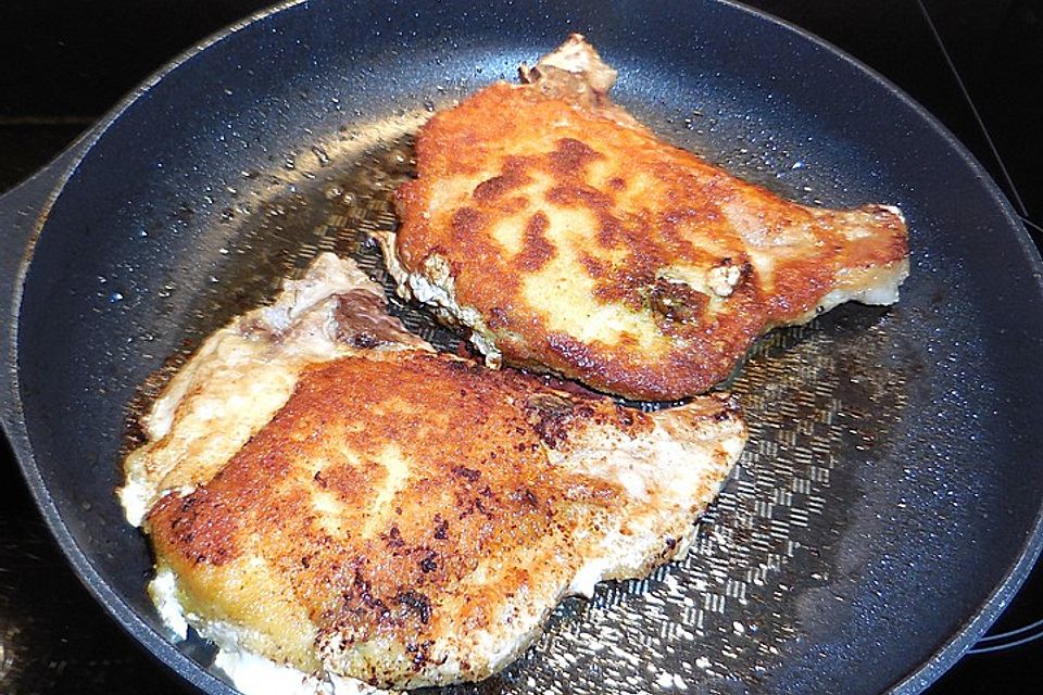 Jörgs gefüllte Koteletts mit Parmesankruste