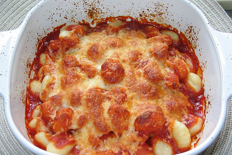 Überbackene Gnocchi