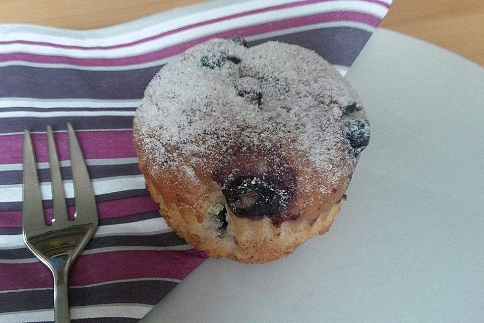 Vanillejoghurt-Heidelbeer-Muffins