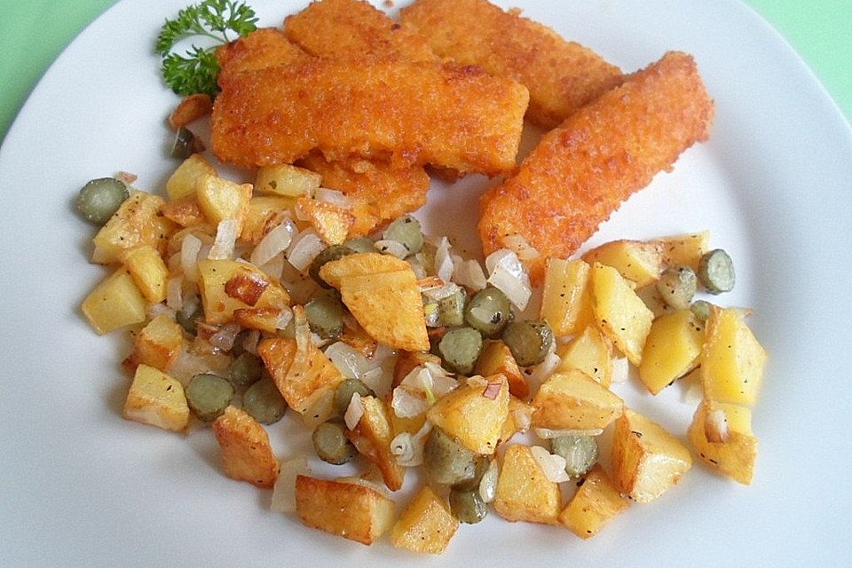 Fischstäbchenpfanne