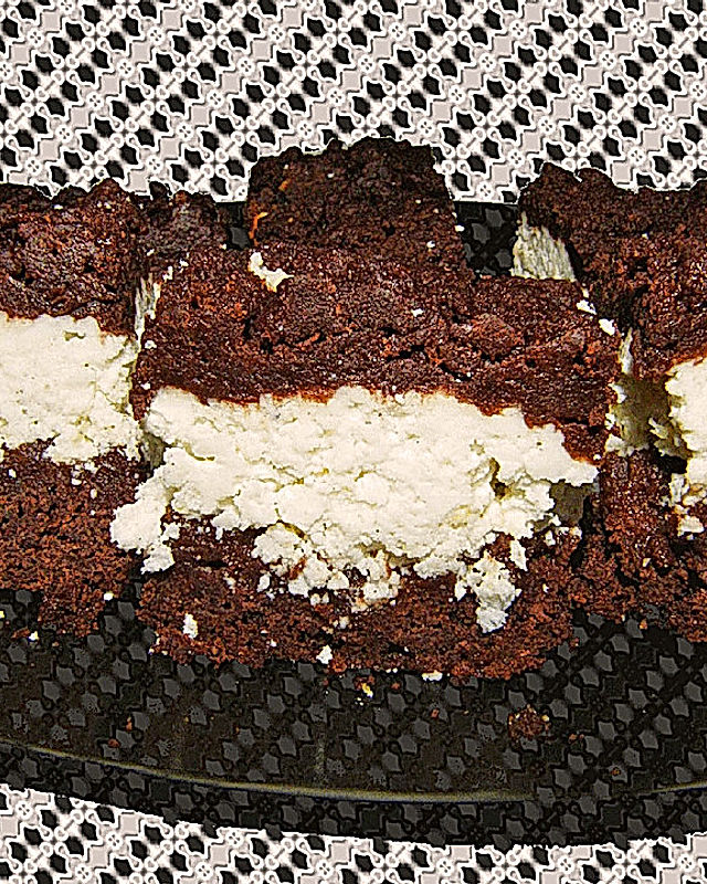 Kakao-Quark-Kuchen geraspelt