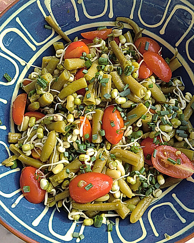 krümeltigers Salat mit grünen Bohnen