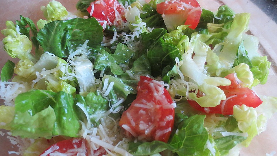 Römersalat mit Tomaten und Schalotten Vinaigrette von Sugar04 Römersalat mit Tomaten und Schalotten Vinaigrette von Sugar04