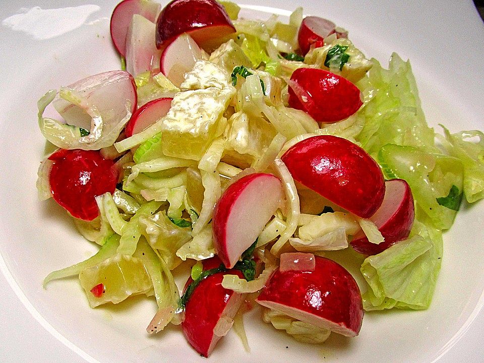 Radieserl-Fenchel-Salat mit Harzer Käse von Dubeldidudapp| Chefkoch