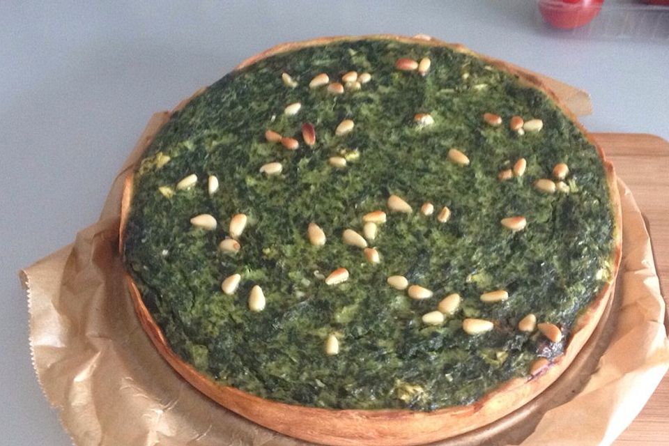 Spinat-Schafskäse Quiche