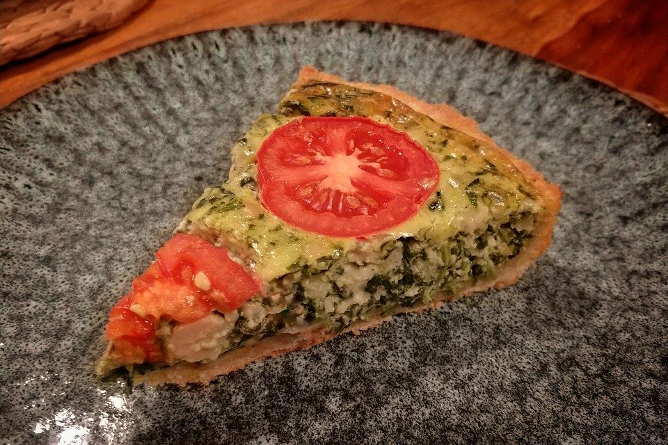 Spinat-Schafskäse Quiche