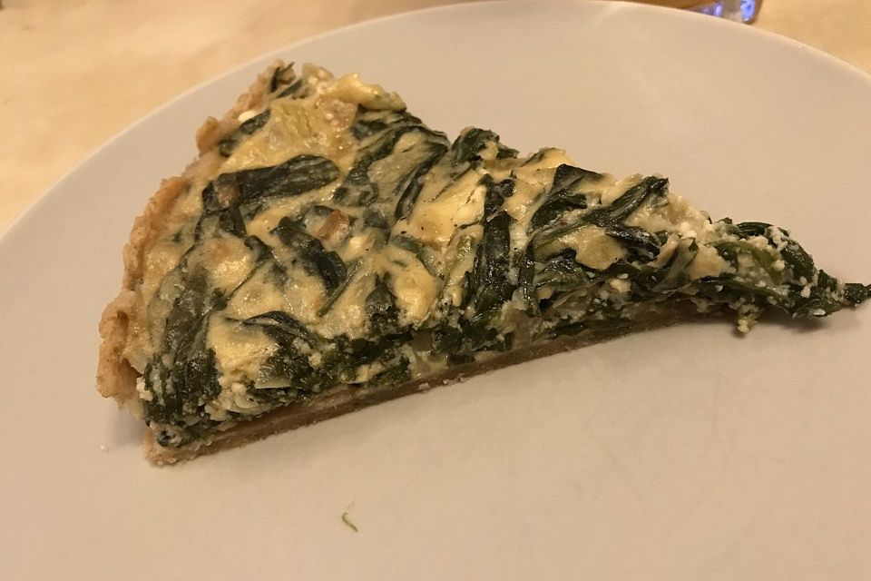 Spinat-Schafskäse Quiche