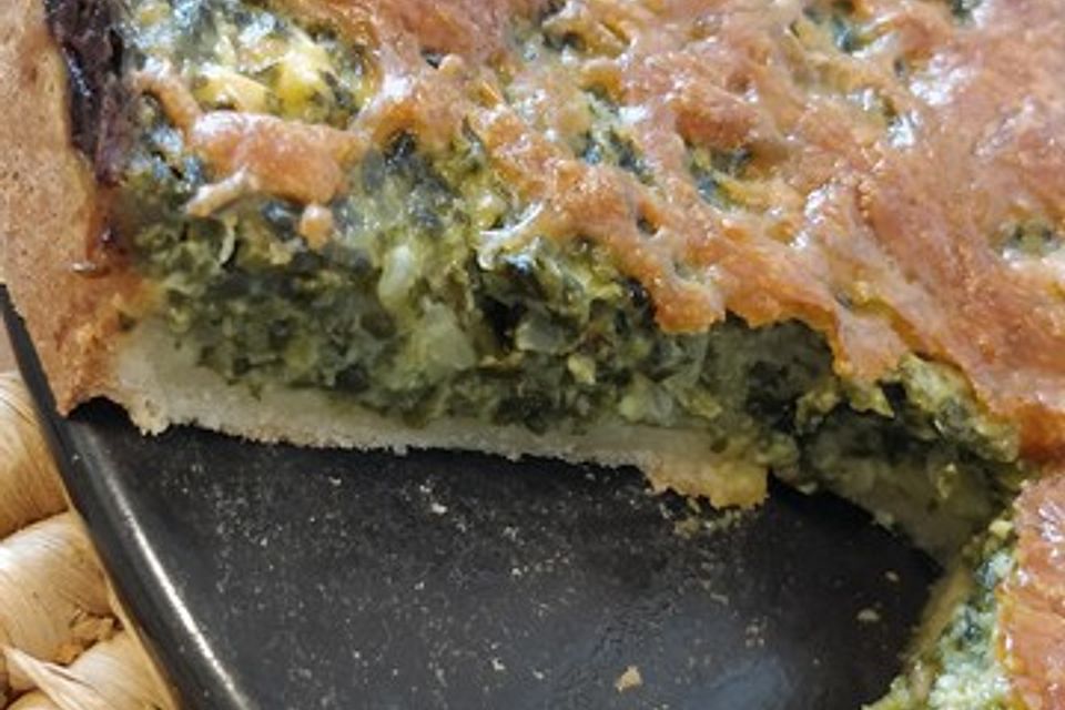 Spinat-Schafskäse Quiche