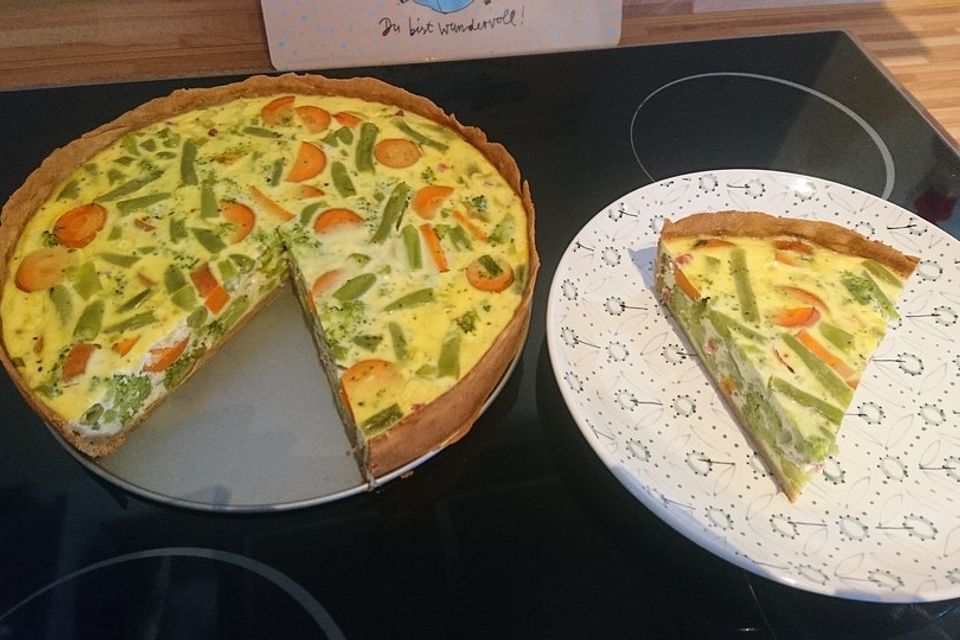 Spinat-Schafskäse Quiche