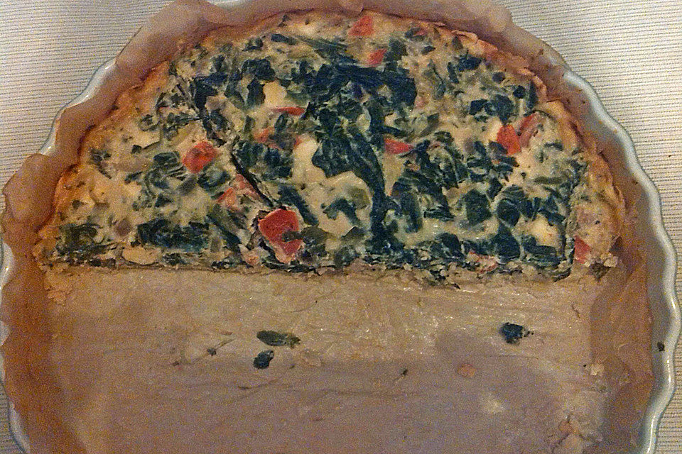 Spinat-Schafskäse Quiche