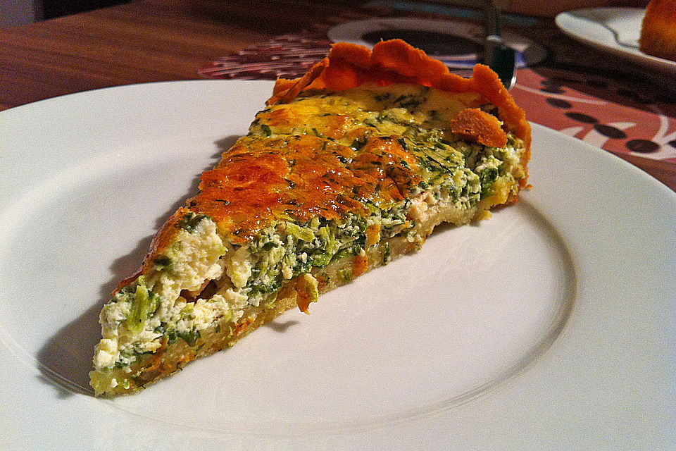 Spinat-Schafskäse Quiche