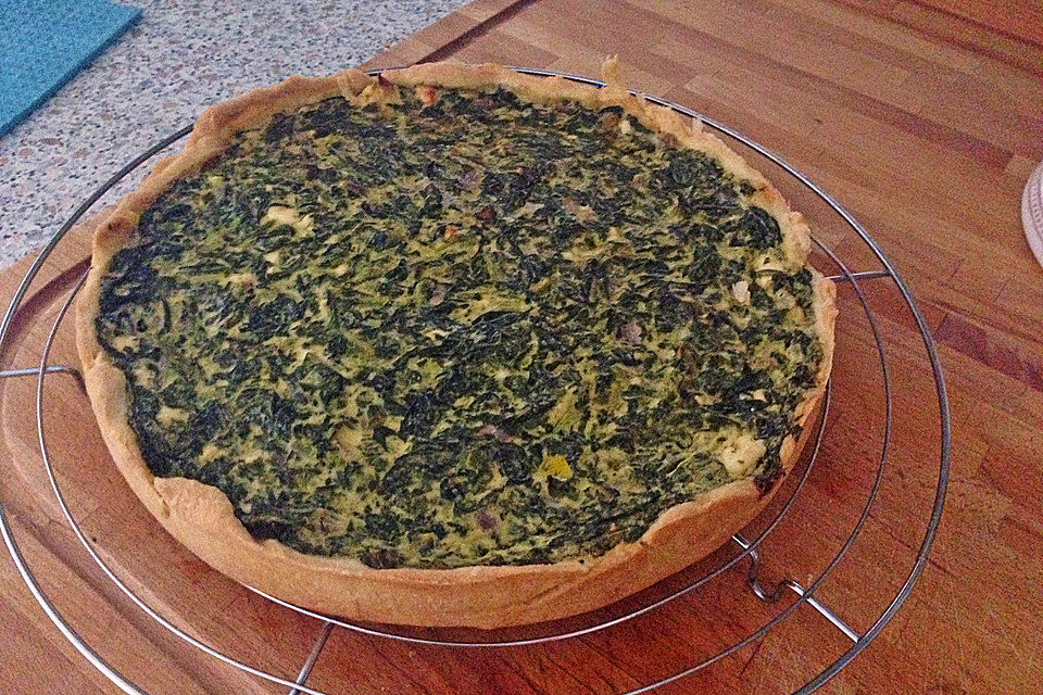 Spinat-Schafskäse Quiche