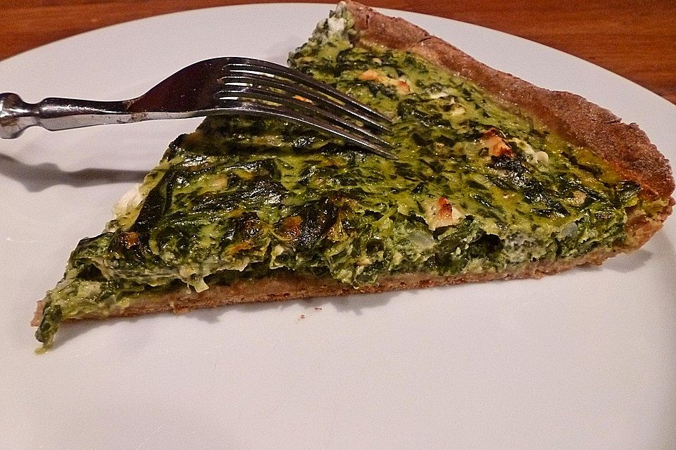 Spinat-Schafskäse Quiche