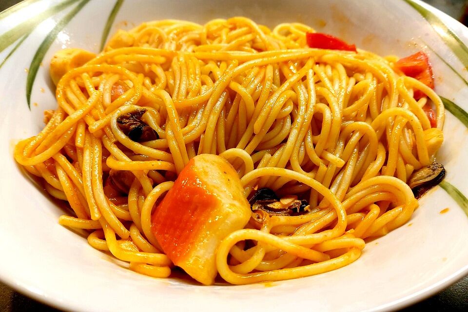 Spaghetti mit Meeresfrüchten