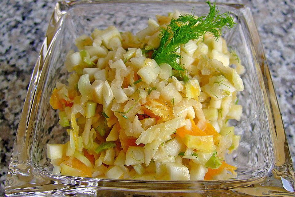 Rettich-Fenchel-Salat mit Orangen