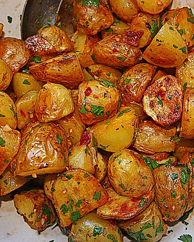 Gebackene Kartoffeln mit Chipotles, Adobo und Limettensaft