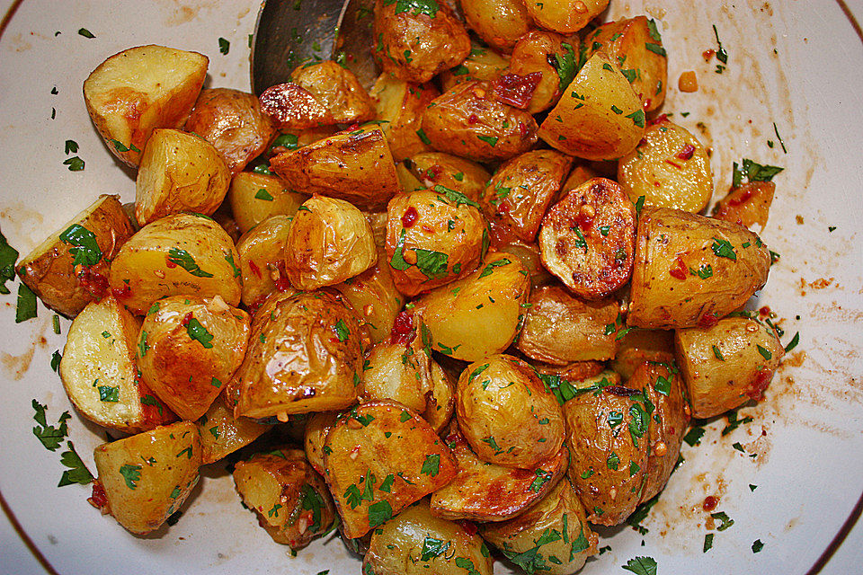 Gebackene Kartoffeln mit Chipotles, Adobo und Limettensaft