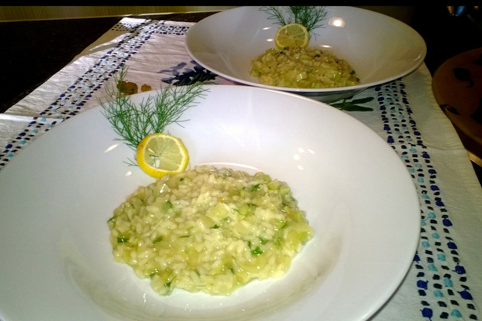 Veganes Zitronen-Fenchel-Risotto