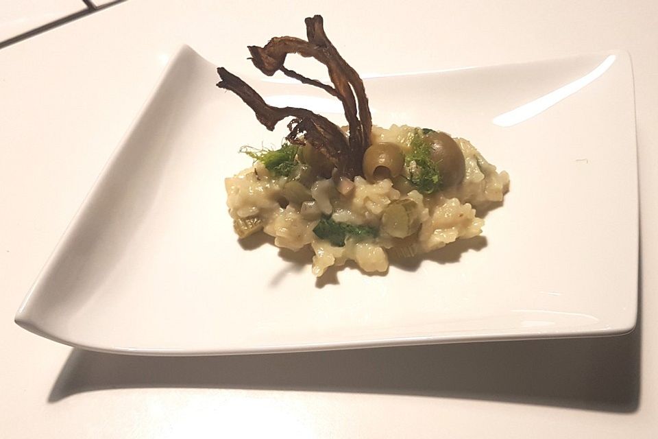 Veganes Zitronen-Fenchel-Risotto