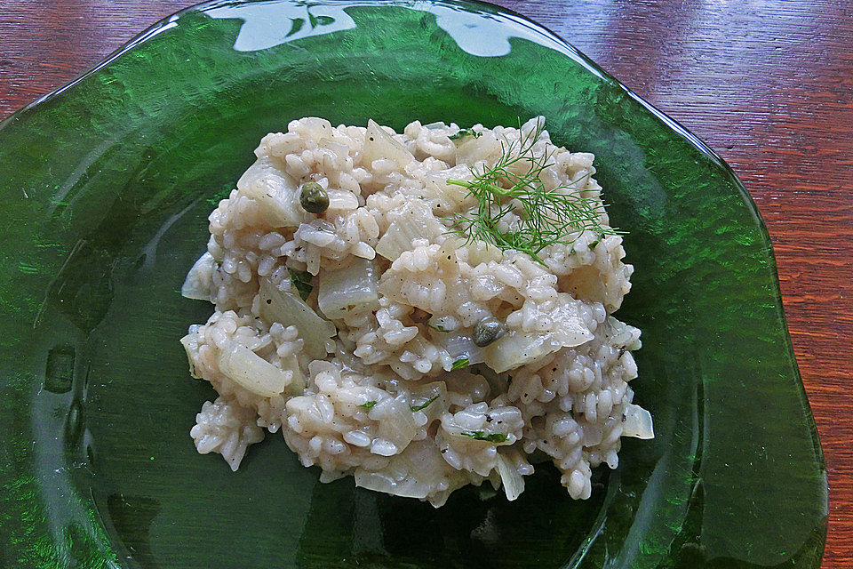 Veganes Zitronen-Fenchel-Risotto