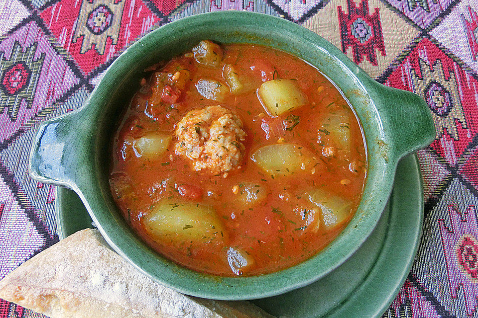 Olivers rote Gurkensuppe