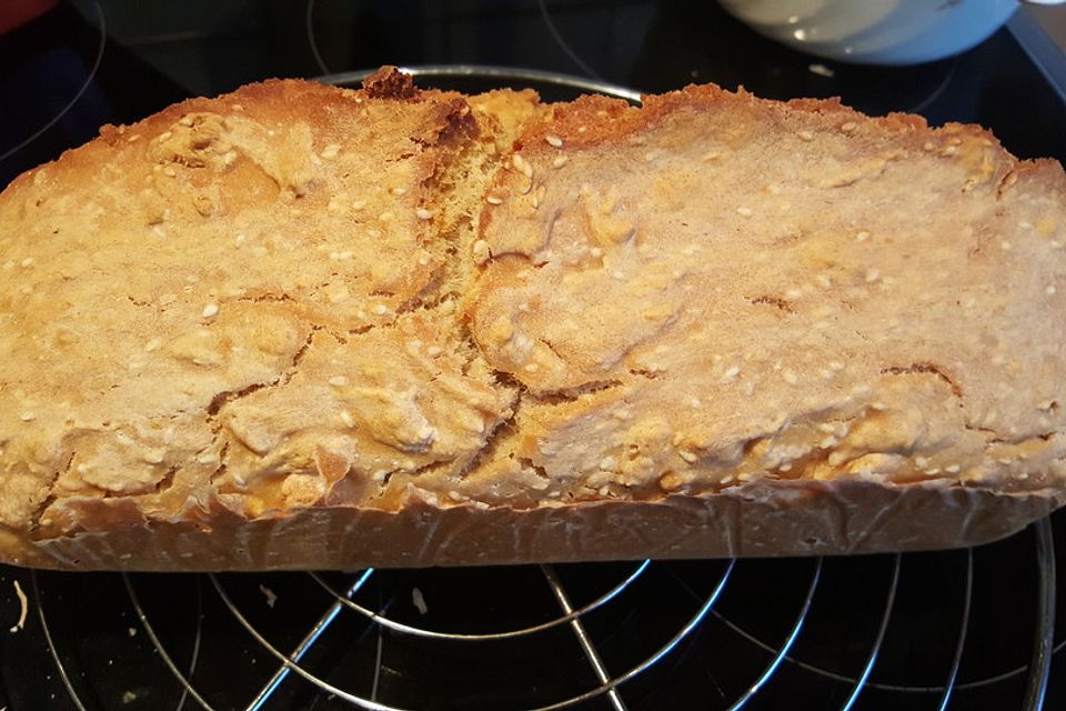 Brot mit Bier gebacken