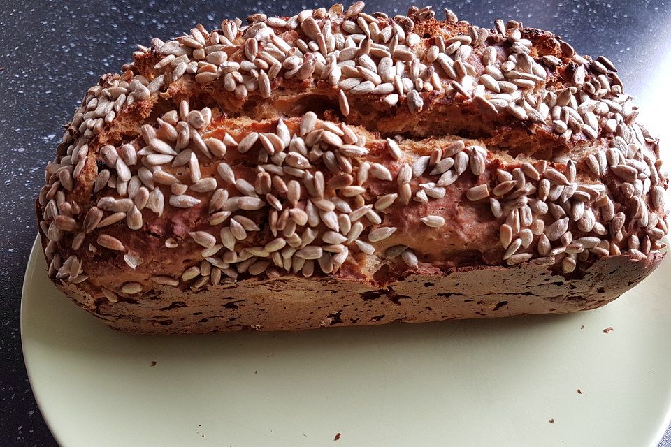 Brot mit Bier gebacken