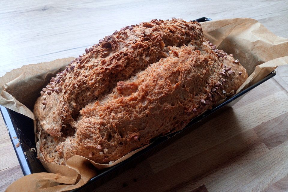 Brot mit Bier gebacken