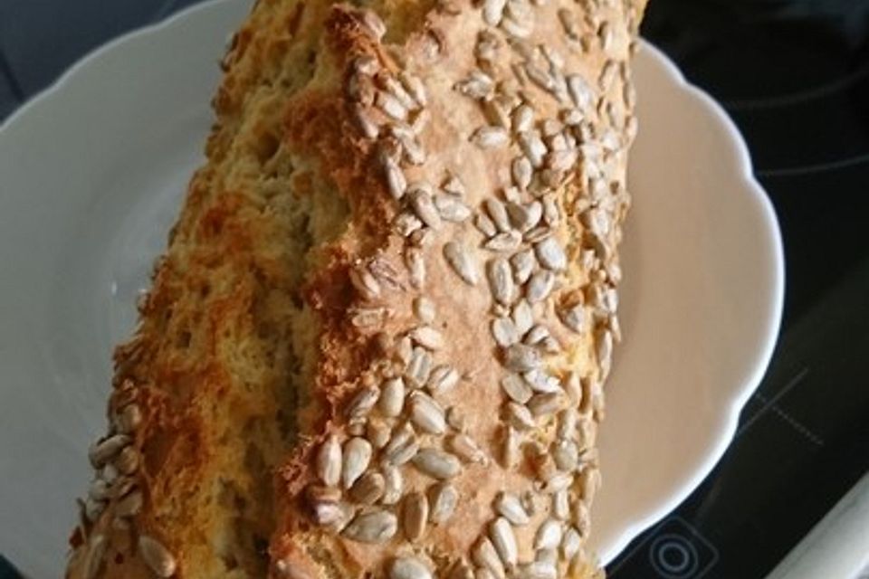 Brot mit Bier gebacken