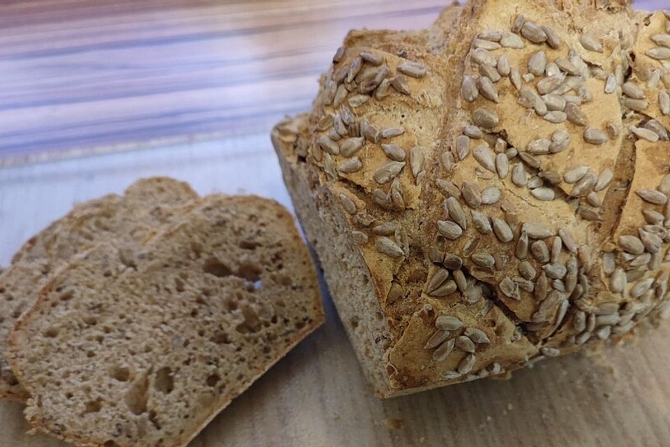 Brot mit Bier gebacken