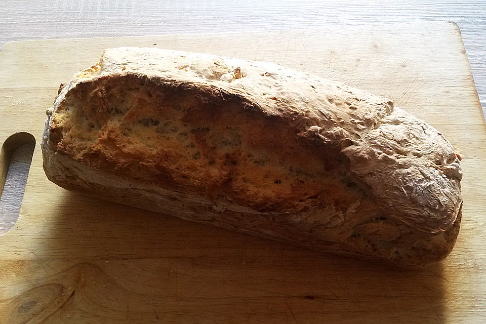 Brot mit Bier gebacken