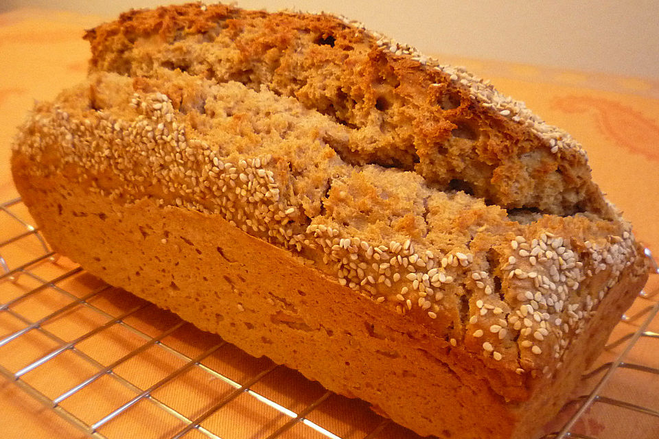 Brot mit Bier gebacken