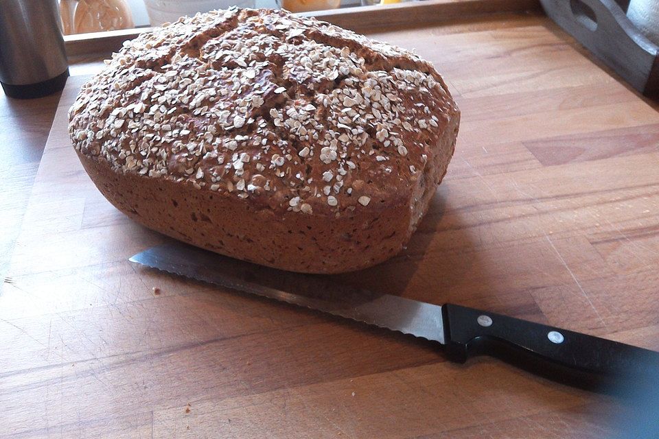 Brot mit Bier gebacken