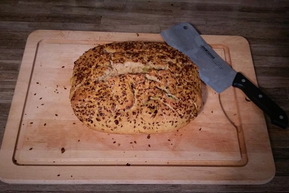 Brot mit Bier gebacken