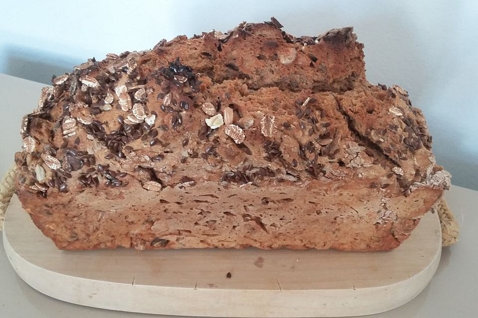 Brot mit Bier gebacken