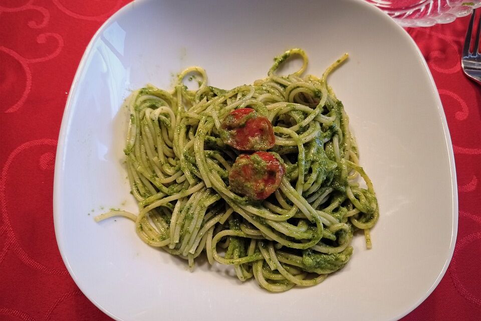 Spaghetti con Pesto