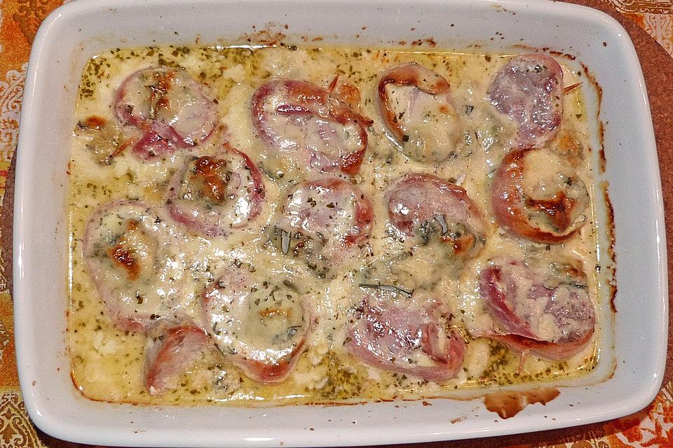 Schweinefilet in Gorgonzolasoße