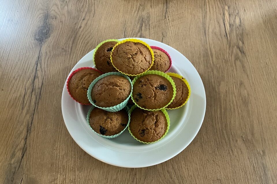 Saftige Nuss-Mix Muffins mit Cranberries