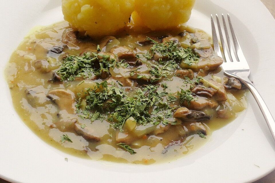 Vegane Pilz-Rahmsoße